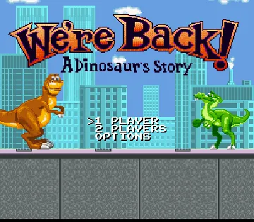 We're Back! - A Dinosaur's Story (USA) screen shot title